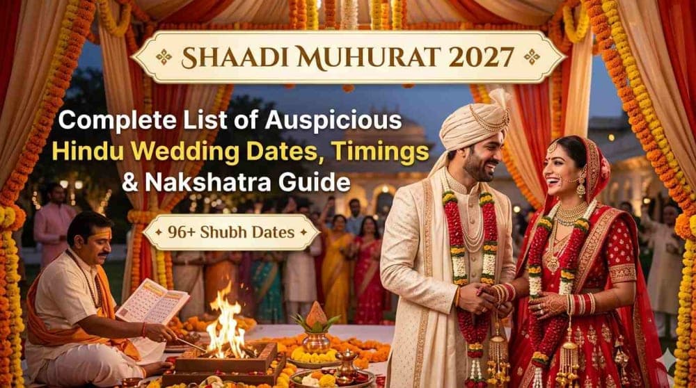 Shaadi Muhurat 2027:Hindu Wedding Dates, Timings & Nakshatra Guide