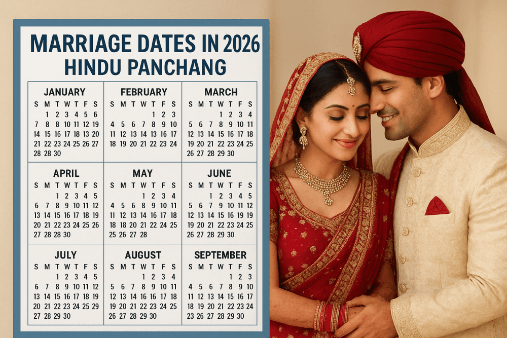 Marriage Dates in 2026 Hindu Panchang - Find Your Shadi Shubh Muhurat Here